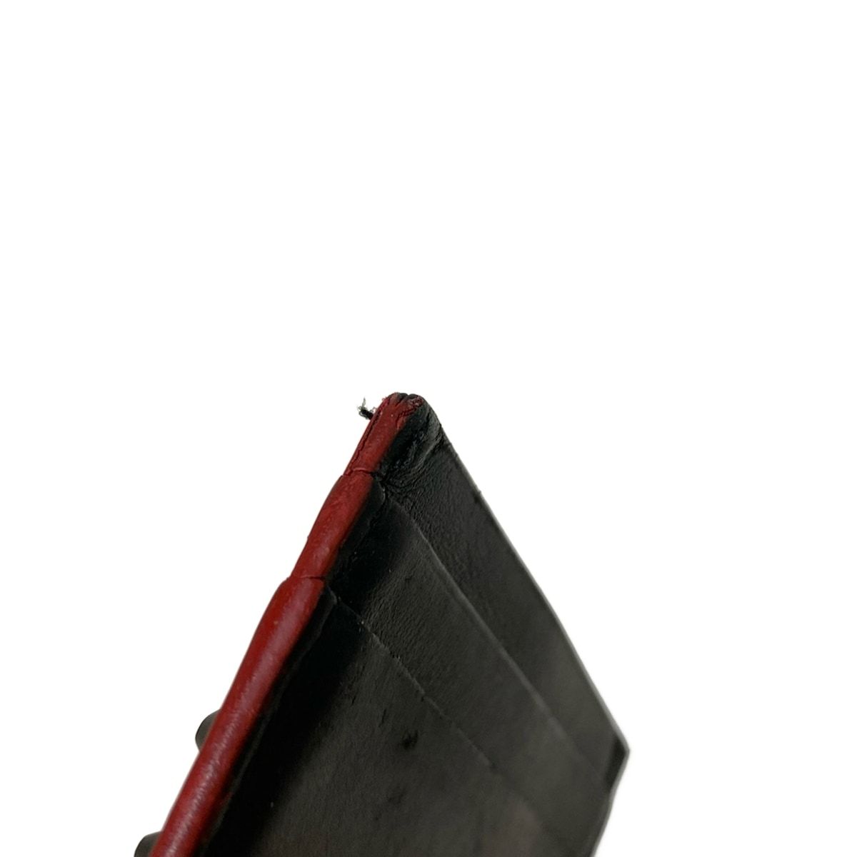CHRISTIAN LOUBOUTIN(クリスチャンルブタン) カードケース - 黒×レッド