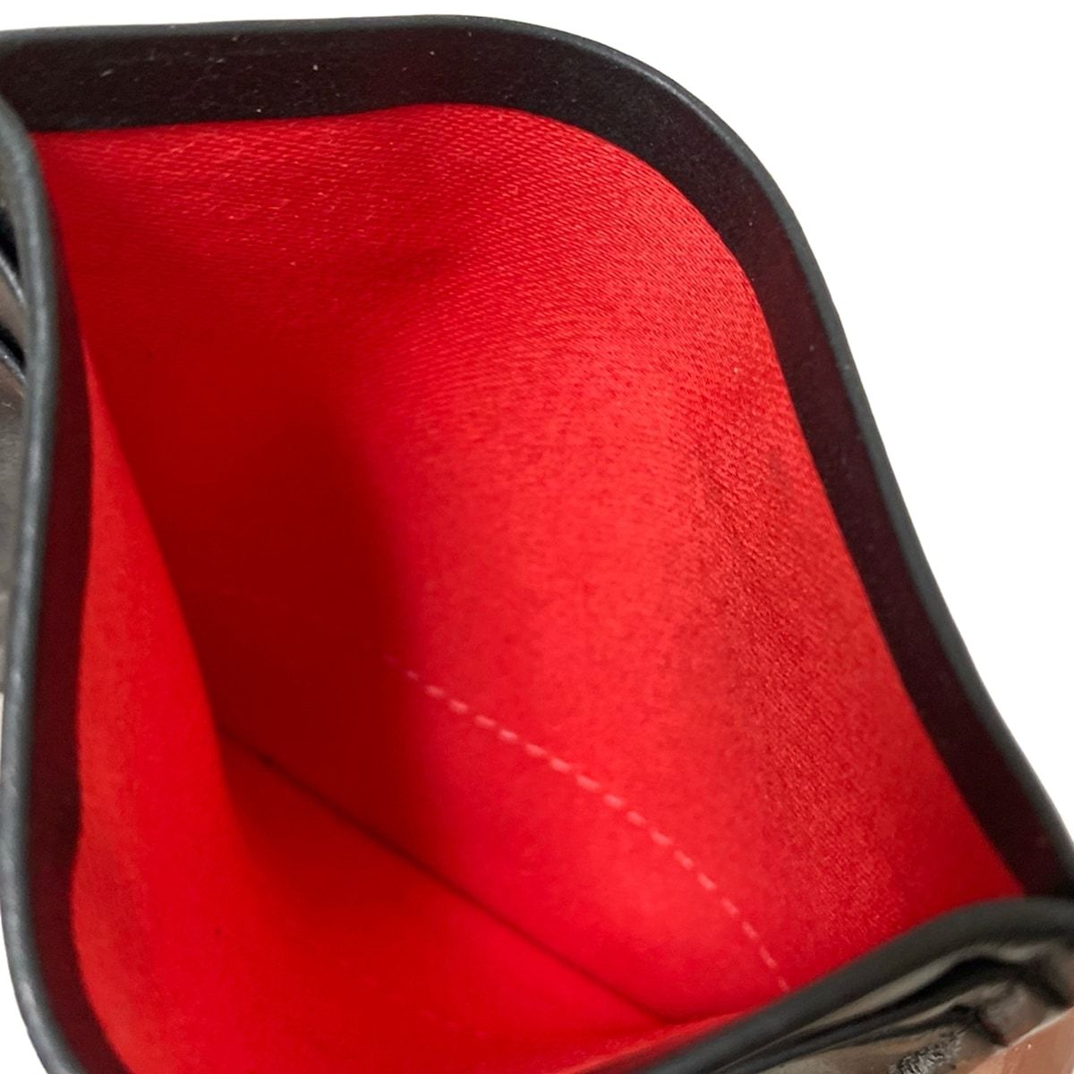 CHRISTIAN LOUBOUTIN(クリスチャンルブタン) カードケース - 黒×レッド
