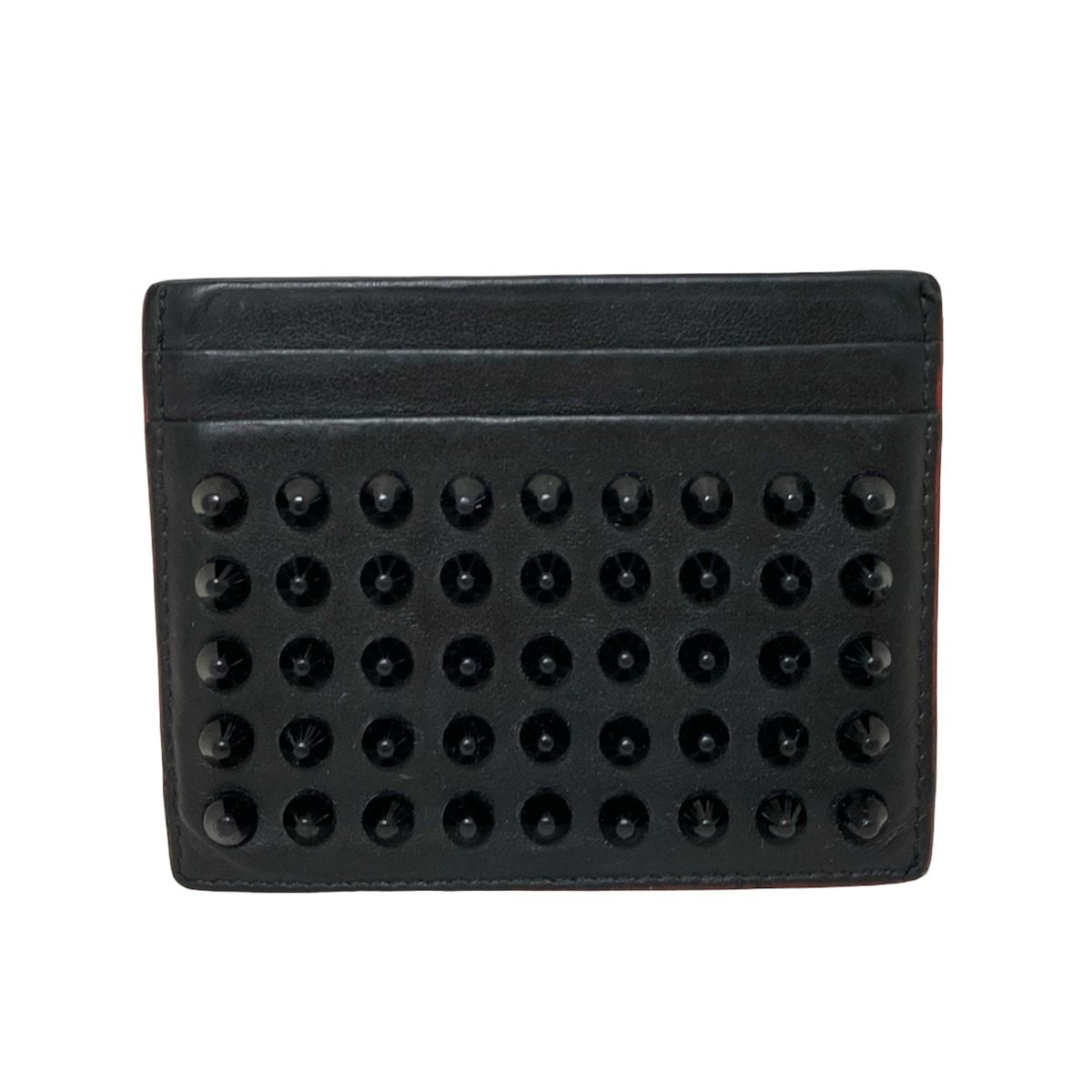 CHRISTIAN LOUBOUTIN(クリスチャンルブタン) カードケース - 黒×レッド