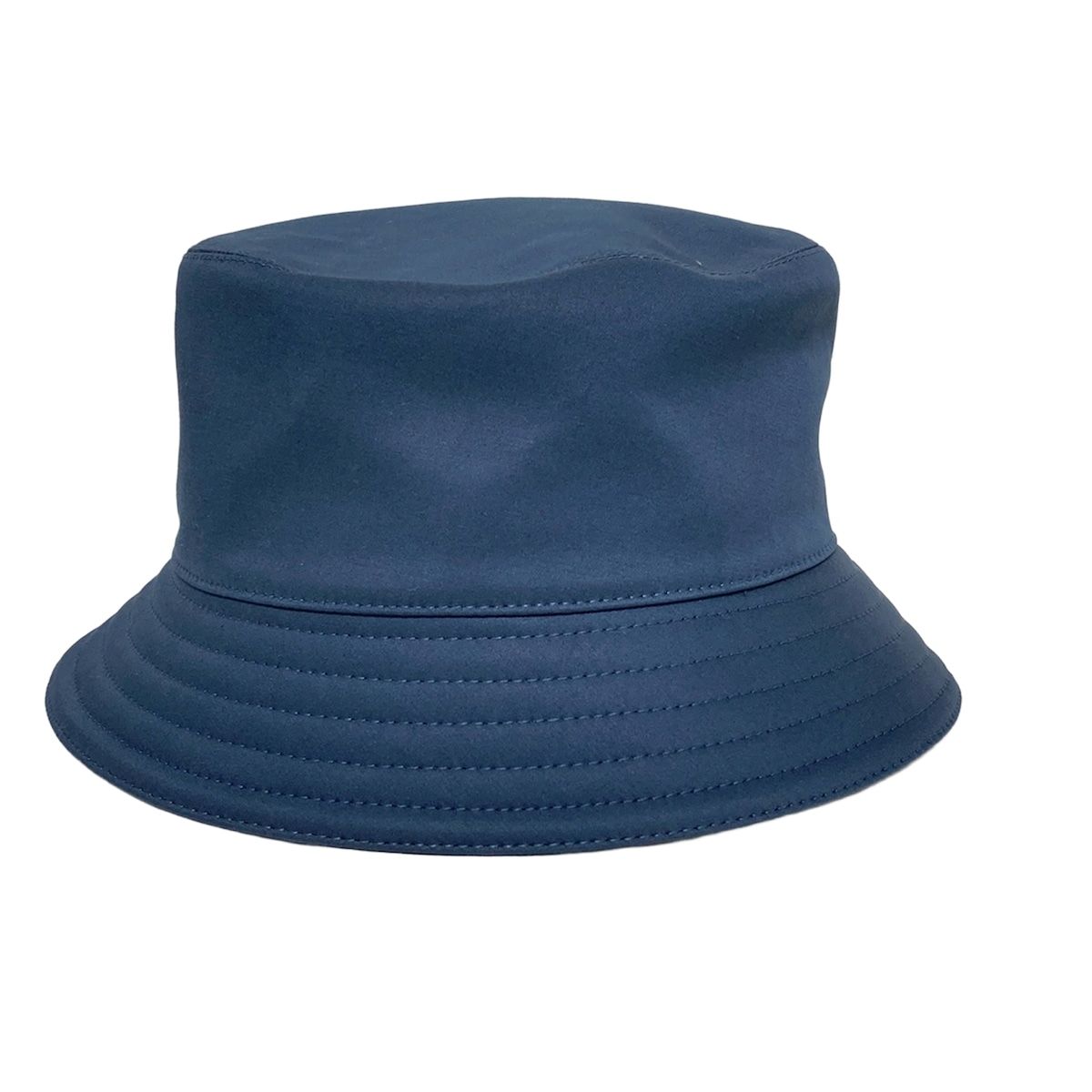 HERMES(エルメス) ハット 59美品 - ダークネイビー×白 刺繍 コットン