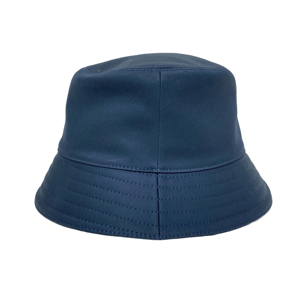 HERMES ネイビー バケットハット 59 HERMES(エルメス) ハット 59美品 - ダークネイビー×白 刺繍 コットン