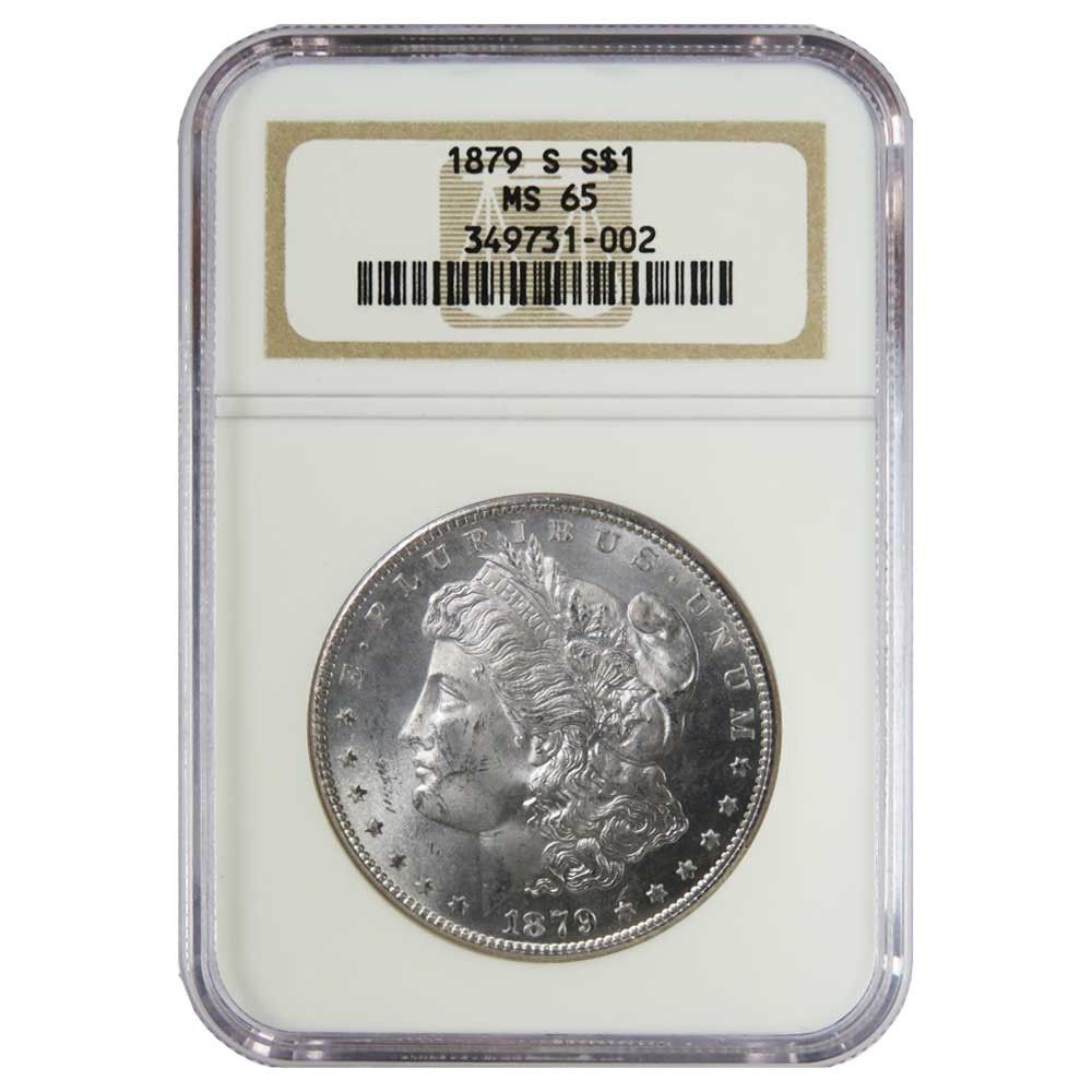 1879-S モルガンダラー銀貨・ドル MS65 PCGS認証 アメリカ 065 1879-S モルガンダラー銀貨・ドル MS65 PCGS認証 アメリカ 065 1879-S