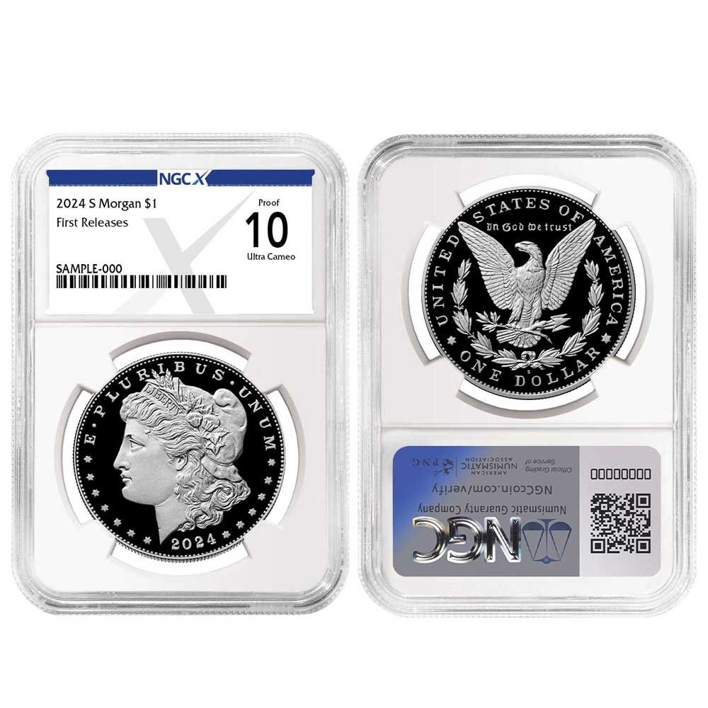 1997 カナダ シルバー ダラー ルーン 10 周年記念プルーフ 2024-S 1ドル プルーフ モルガン＆ピース シルバーダラー 2枚セット