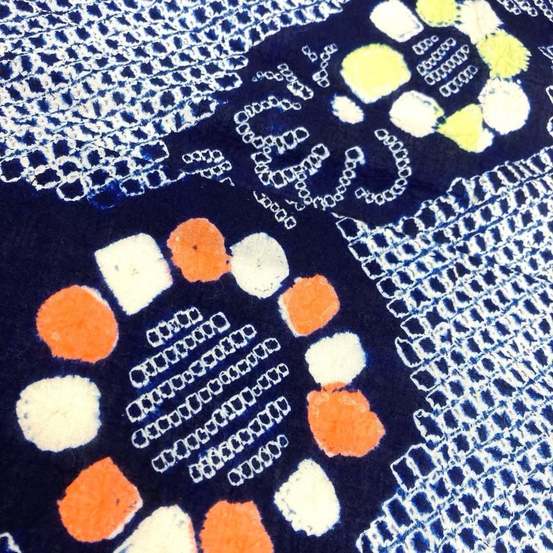 ちんぺーです❣️ 【着物と帯 時流】Y25898◆本場有松鳴海絞り浴衣◆手縫 着物と帯 時流】Y25898◇本場有松鳴海絞り浴衣◇手縫い しつけ付未