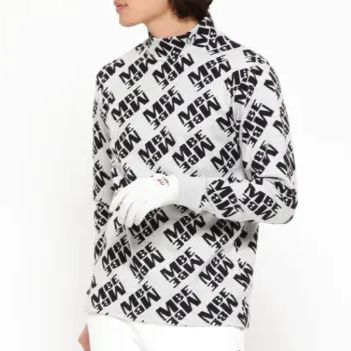 (新品)マスターバニー　ジャガード　モックネック チェッカージャガード裏起毛長袖モックネックカットソー | MASTER