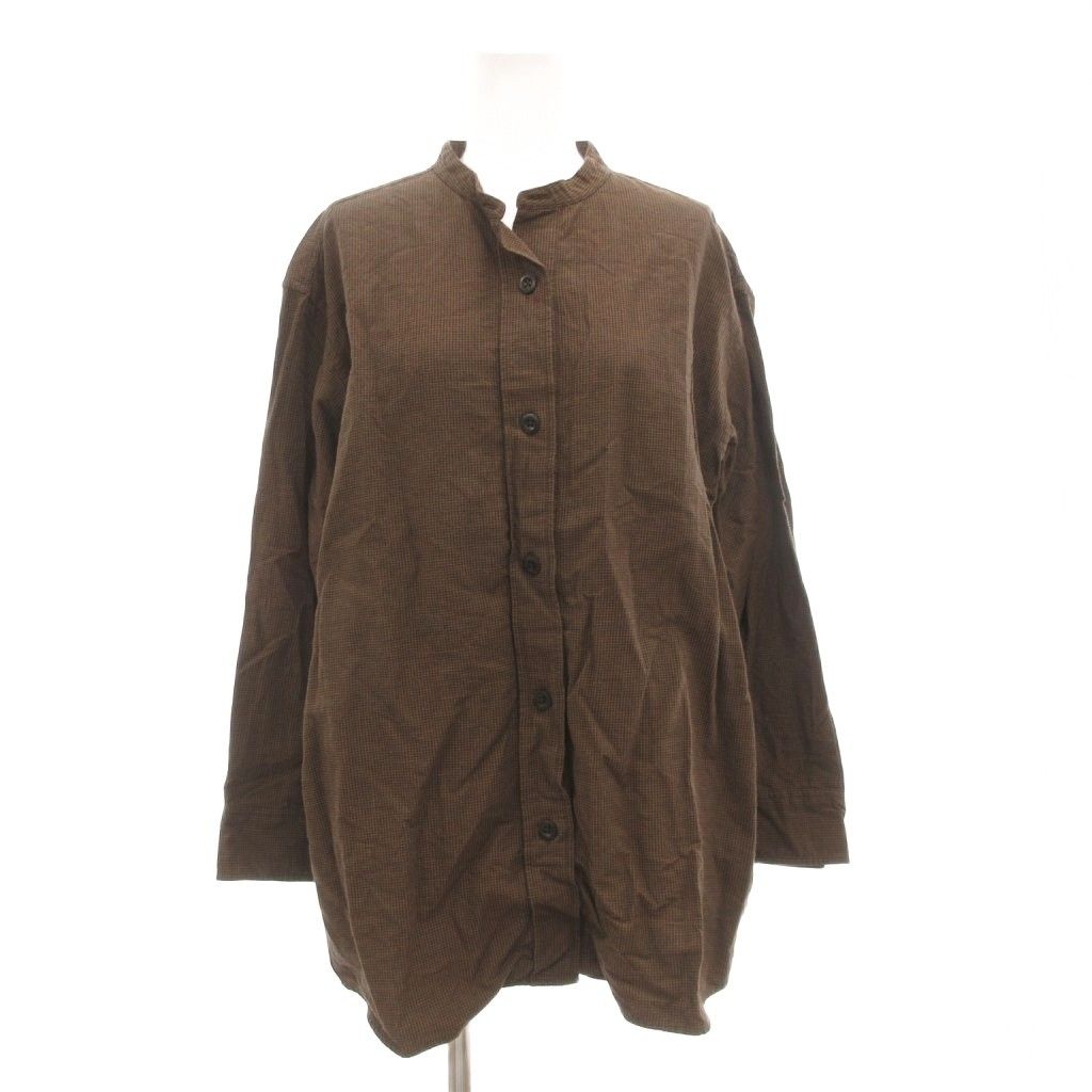 2014新型 マーガレットハウエル ギンガムチェック スタンドカラー