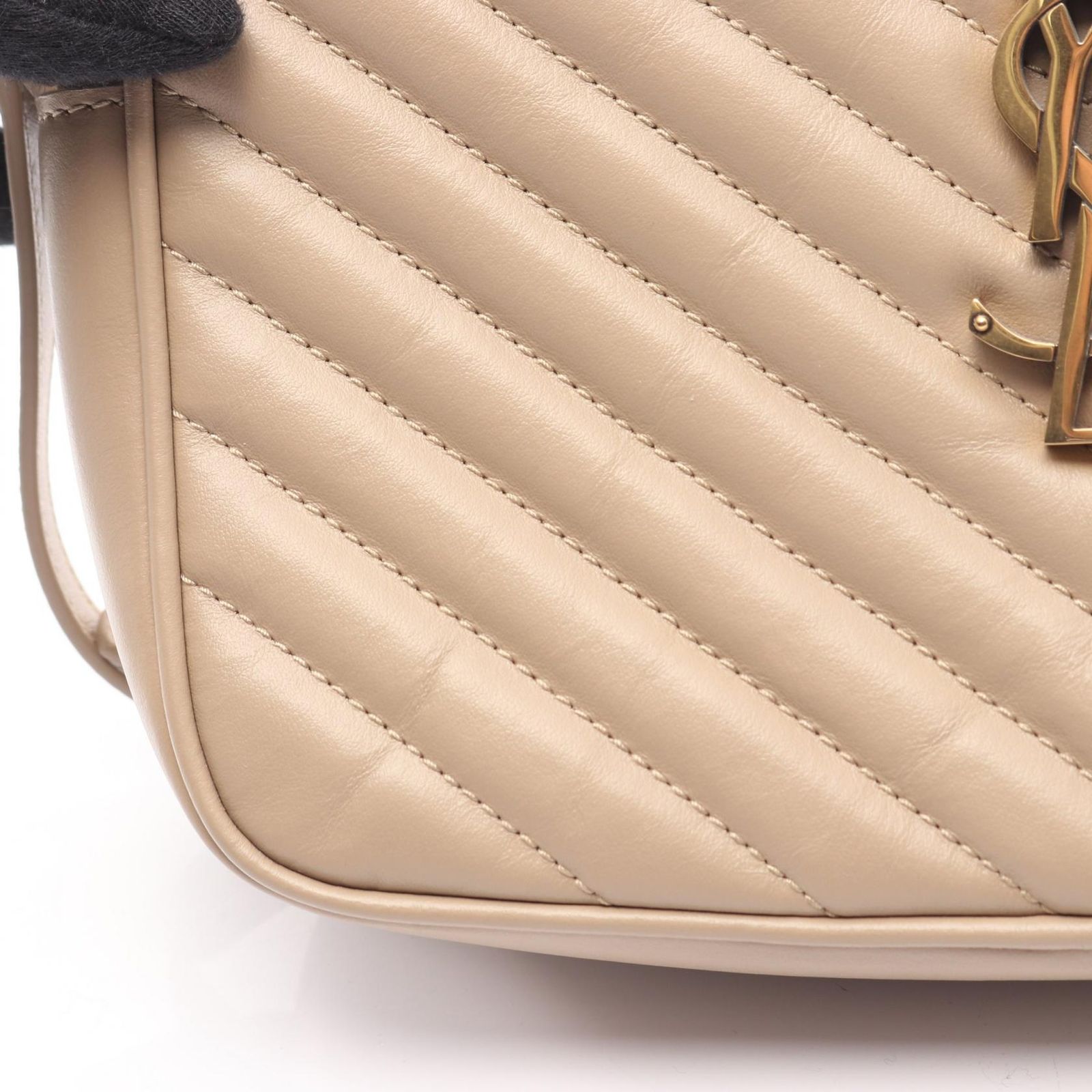 サンローランパリ SAINT LAURENT PARIS LOU ルー モノグラム カメラバッグ ショルダーバッグ バッグ レザー レディース ベージュ系 761554 【中古】 サンローランパリ SAINT LAURENT PARIS ショルダーバッグ LOU ルー