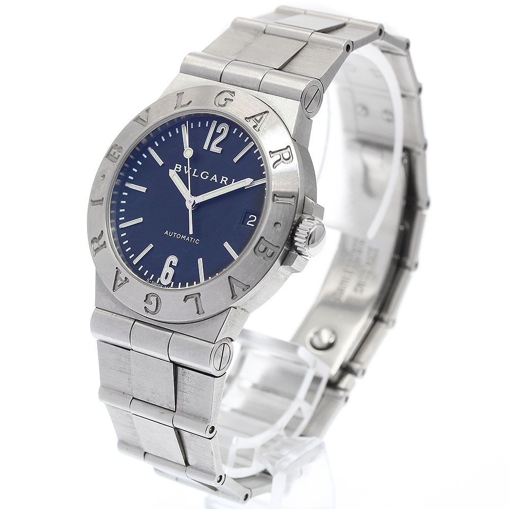 ブルガリ BVLGARI LCV35S ディアゴノ デイト 自動巻き メンズ _932980
