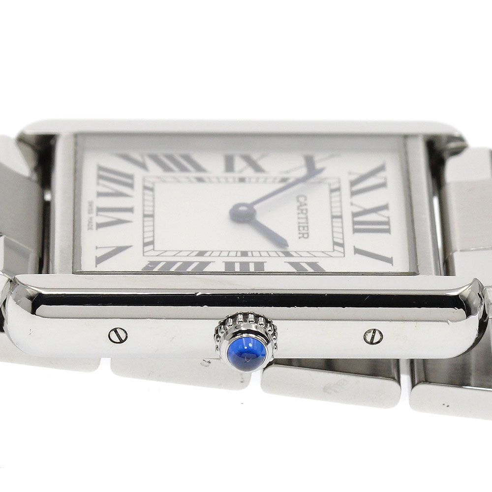 カルティエ CARTIER W5200014 タンクソロ LM クォーツ メンズ 良品