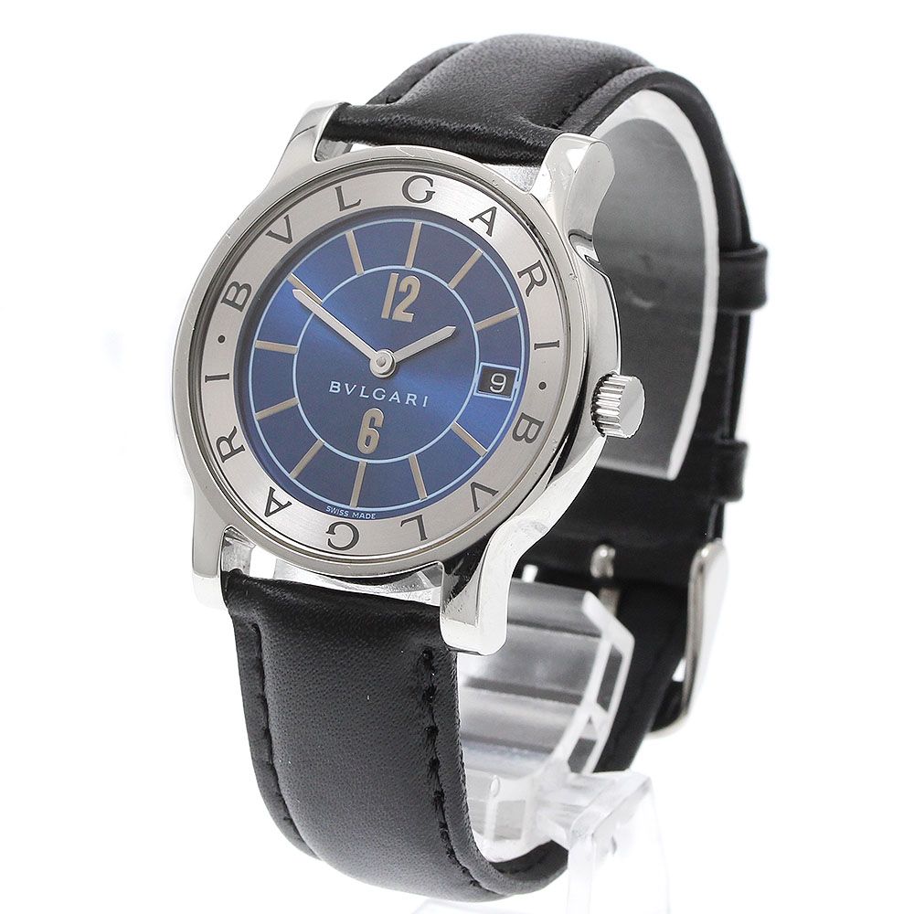 ブルガリ BVLGARI ST35S ソロテンポ デイト クォーツ メンズ _923578