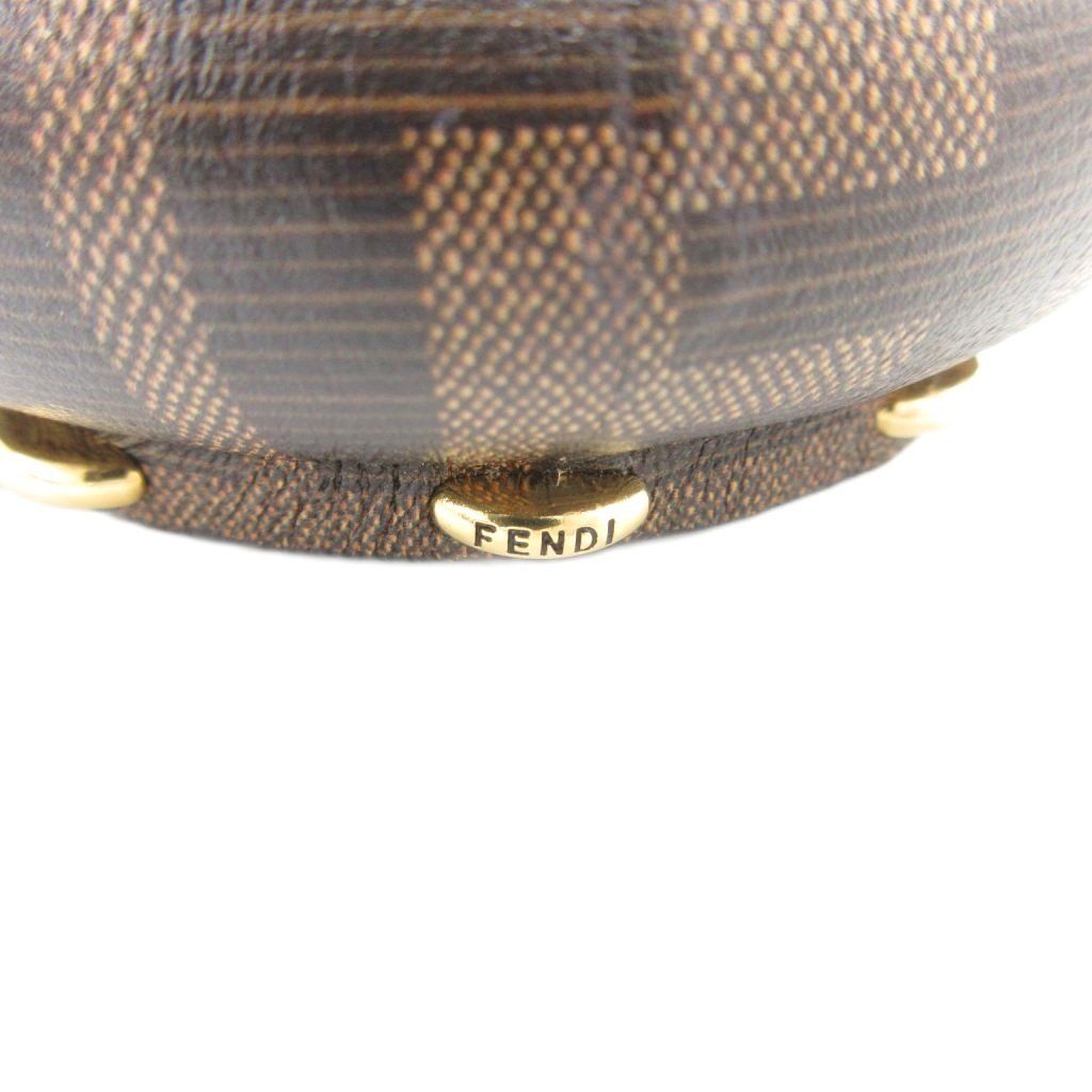 フェンディ FENDI 美品 フィーロ ブレスレット バングル FFレザー