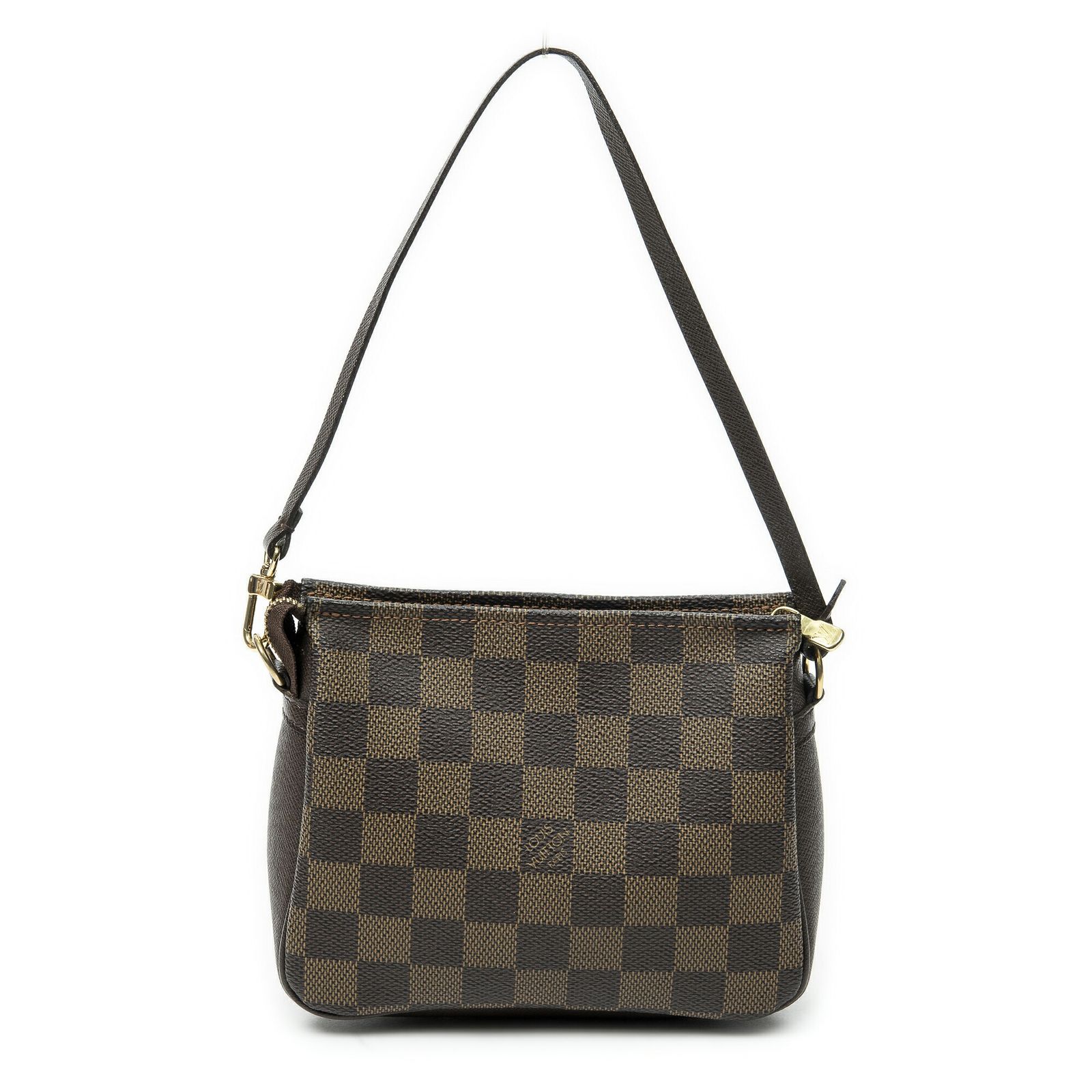 LOUIS VUITTON トゥルース コスメティック ダミエエベヌ 中古] LOUIS VUITTON ルイヴィトントゥルース メイクアップポーチ茶色