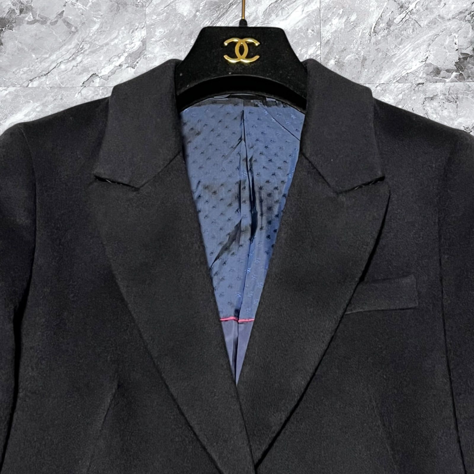 ヒルトン チェスターコート カシミヤ100% ブラック シンプル 楽天市場