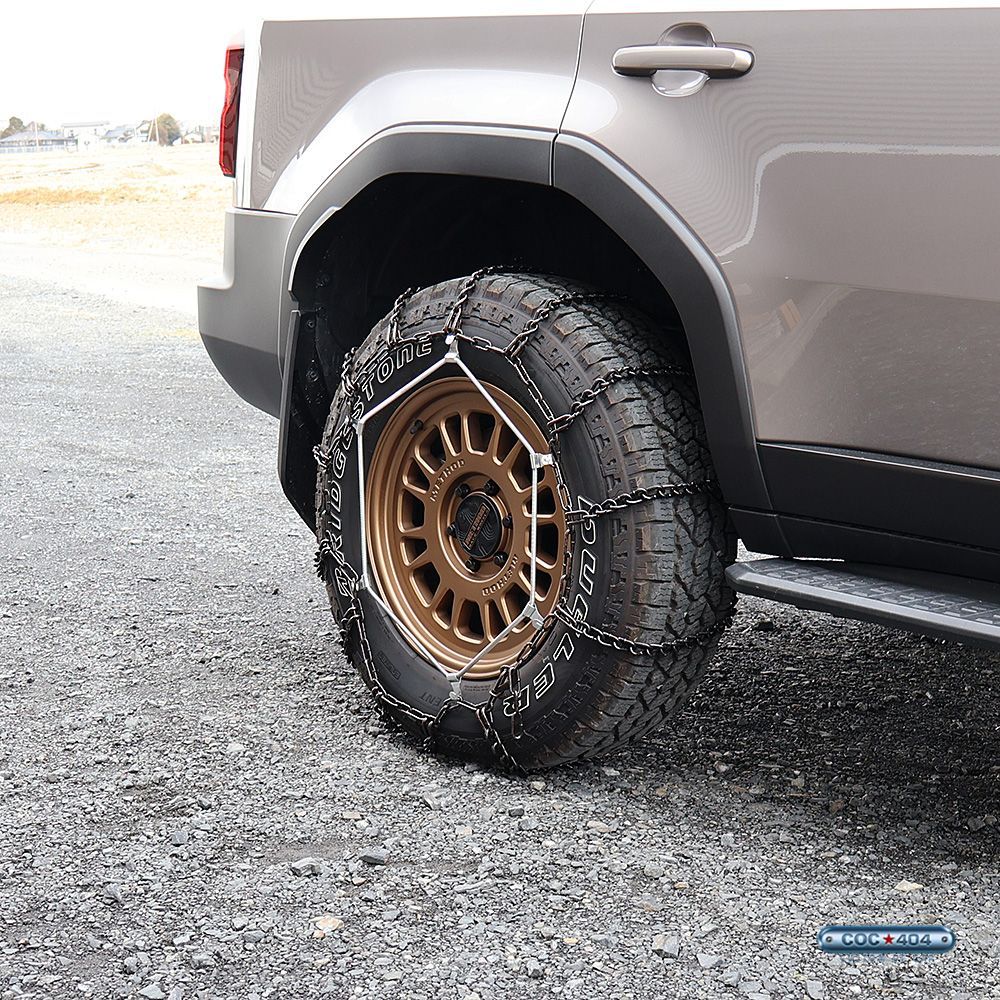 国産の大口径 金属製 タイヤチェーン スタッドレスタイヤ用 265/70R18 