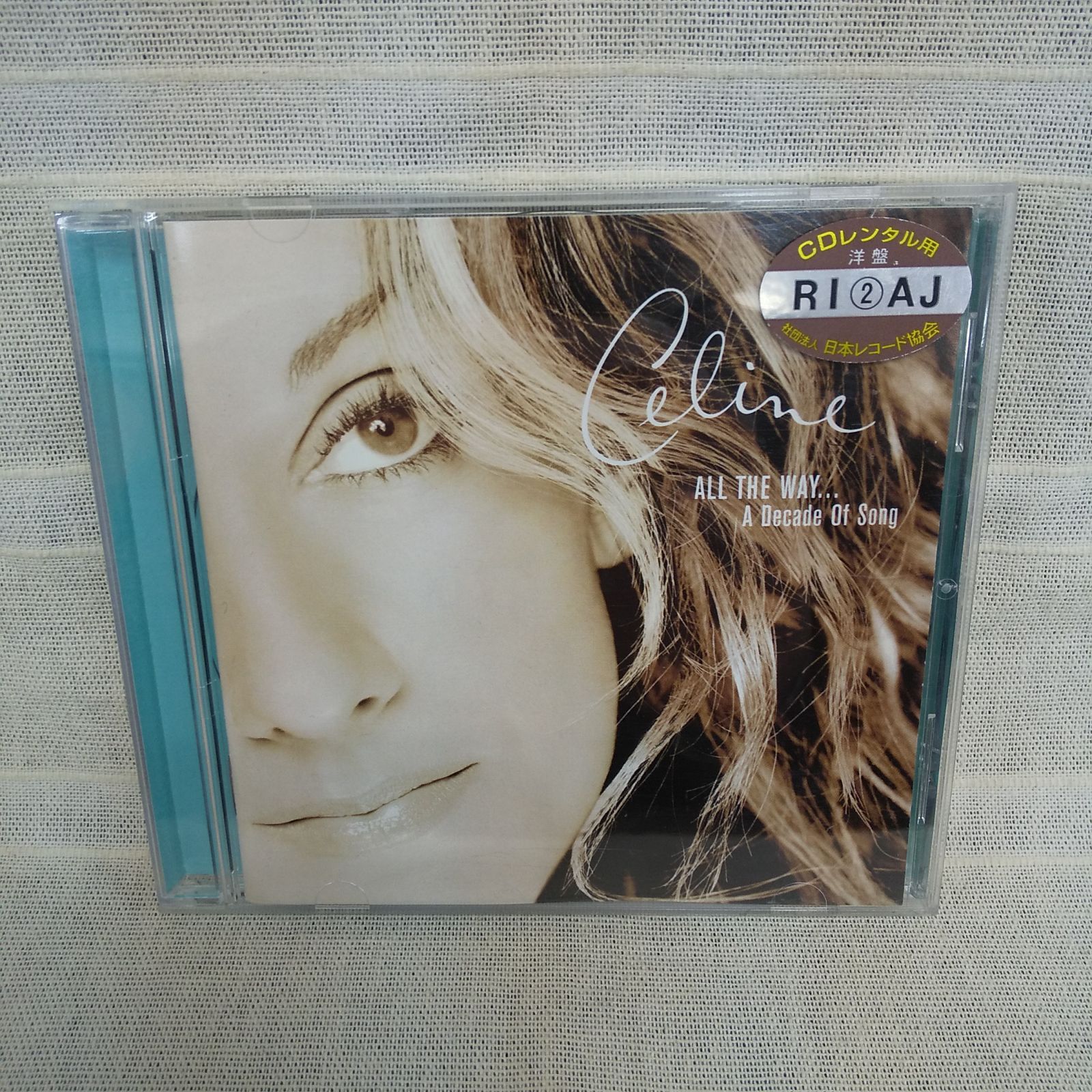 35-02280 ALL THE WAYA Decade Of Song Celine Dion レンタル落ち