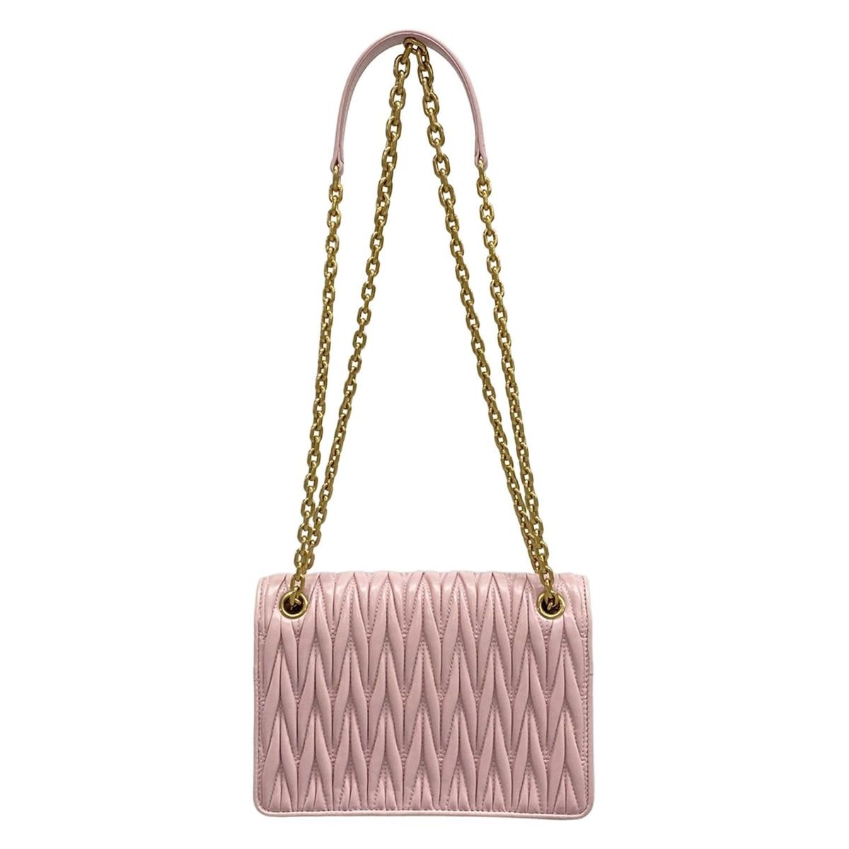 miumiu(ミュウミュウ) ショルダーバッグ マテラッセ 5BP065 ピンク 