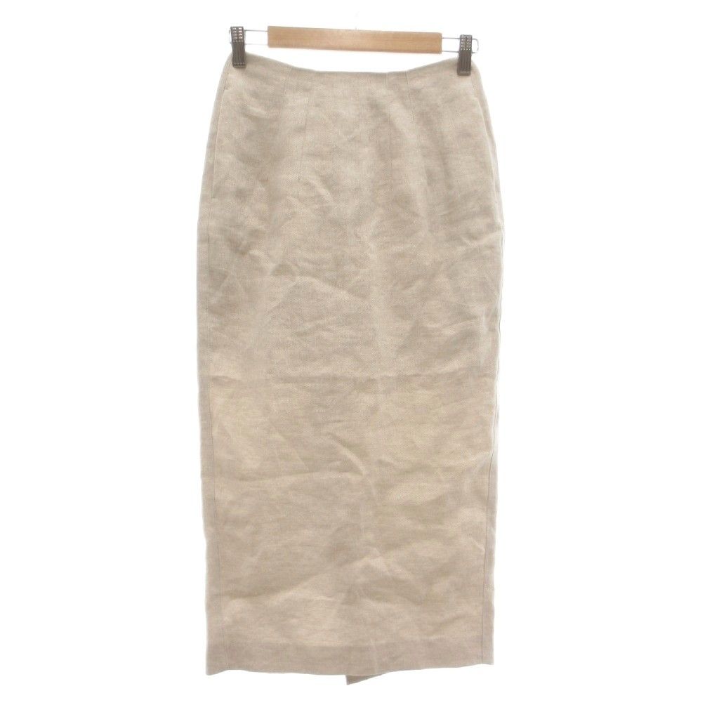 ドゥーズィエムクラス DEUXIEME CLASSE 21SS タイトスカート 36 麻