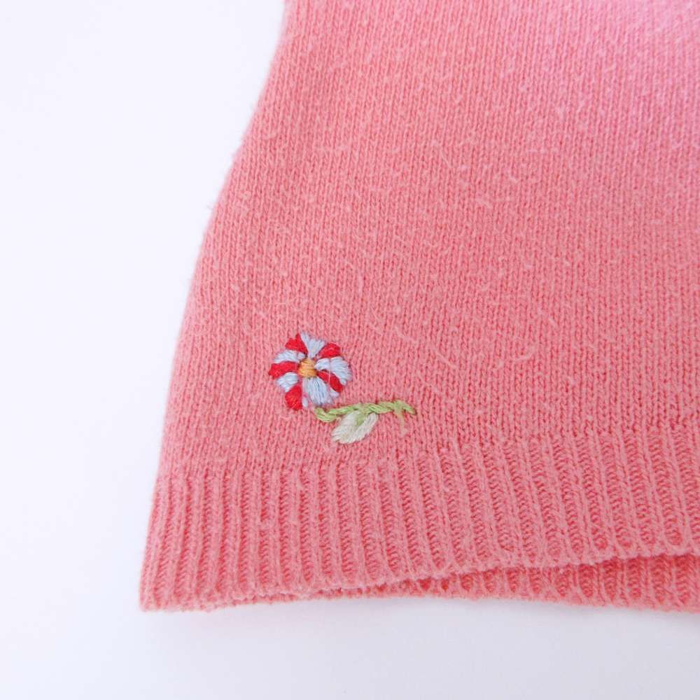 ケイタマルヤマ KEITA MARUYAMA ニット カーディガン フラワー刺繍 花