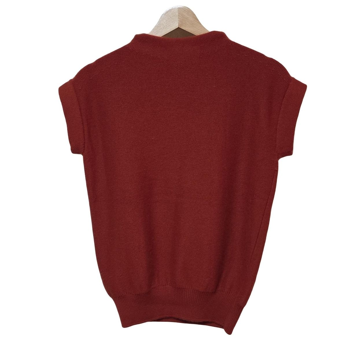 HERMES(エルメス) 半袖セーター サイズ34 S レディース美品 - オレンジ