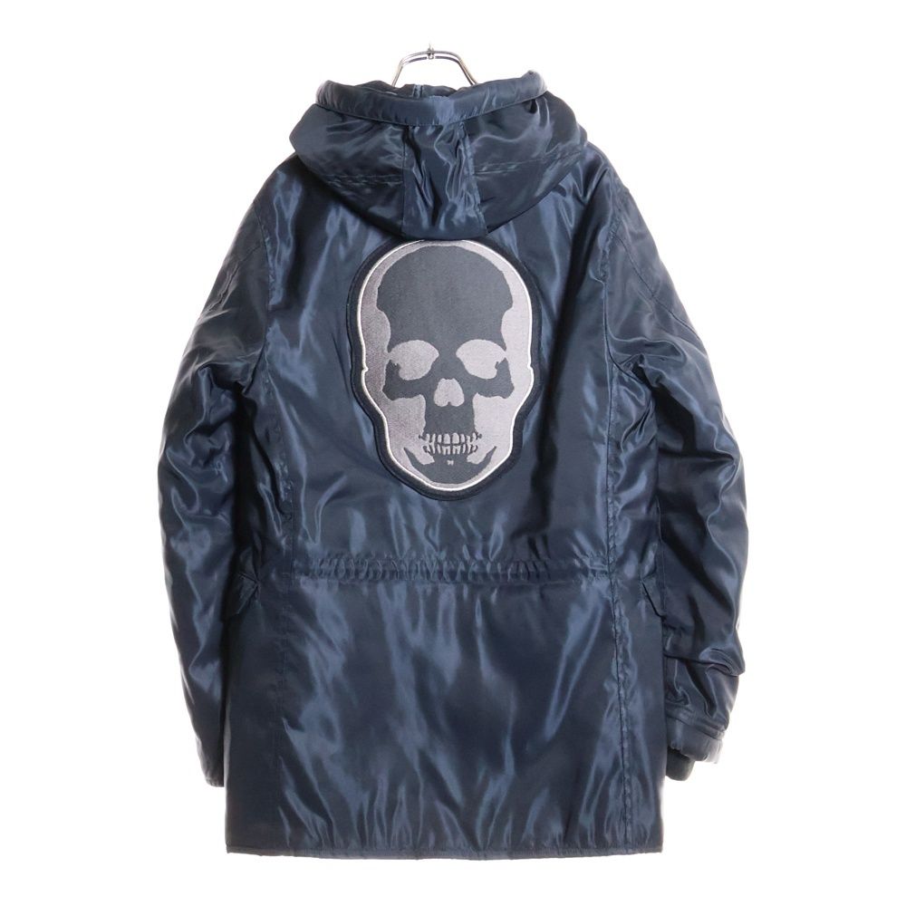 ⭐︎ルシアンペラフィネ⭐︎スカル柄 ⭐︎ネイビー ⭐︎デニム　⭐︎軽量ジャケット lucien pellat-finet (ルシアンペラフィネ) N-3B スカル ワッペン 刺繍