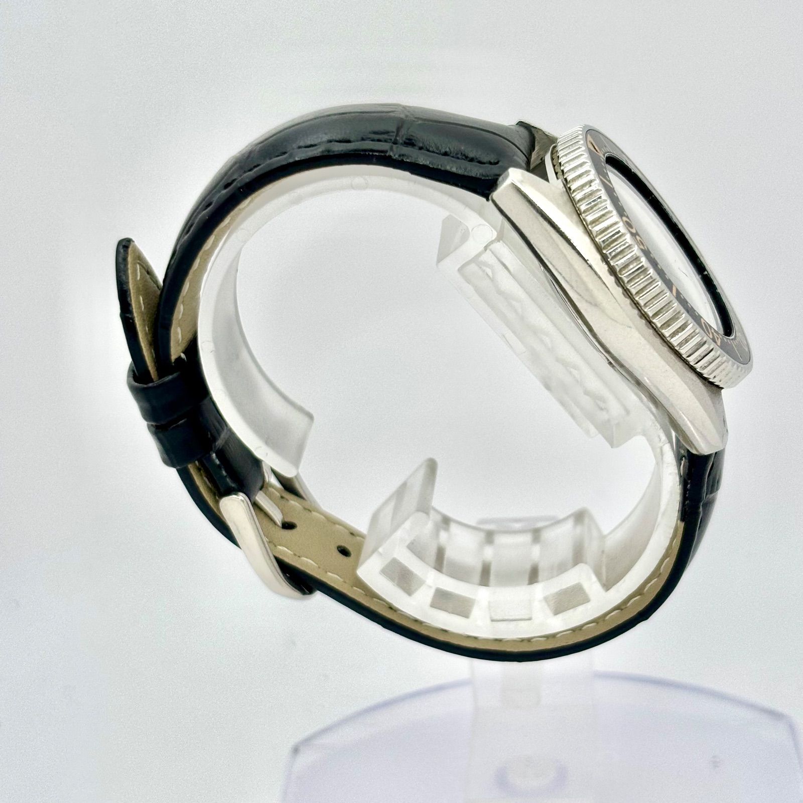 新品電池】SEIKO セイコー ダイバー 回転ベゼル 150M デイト シルバー