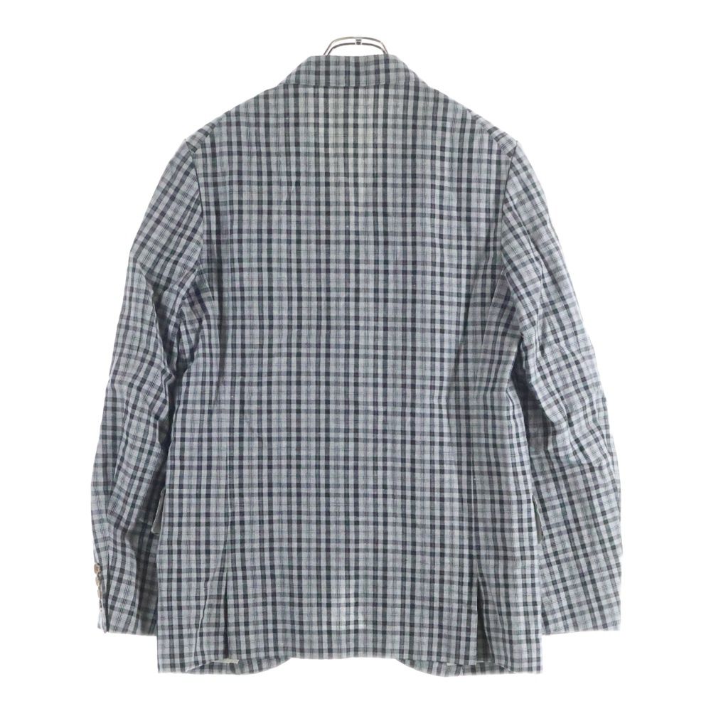 コムデギャルソンオム 1988AW グラフチェック2Bテーラードジャケット ヒューマンセカンドオケージョン Human 2nd Occasion チェック柄