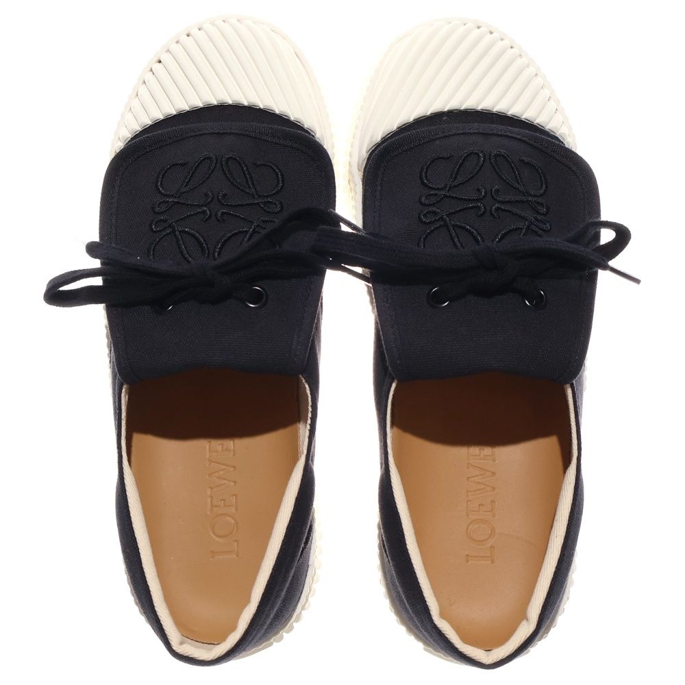 LOEWEロエベ　アナグラムフラップキャンバススニーカー　37 中古・古着通販】LOEWE (ロエベ) アナグラムフラップスニーカー 822201