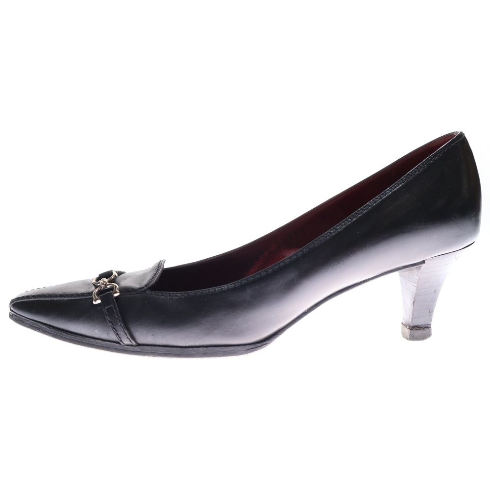 美品✨ フェラガモ ガンチーニ パンプス レディース 黒色 サルヴァトーレ・フェラガモ パンプス ガンチーニ レディースサイズ7 1