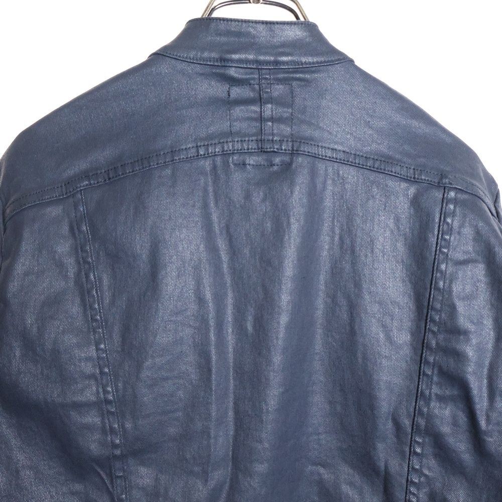 G-STAR RAW (ジースターロウ) 胸ロゴ シングルライダースジャケット 