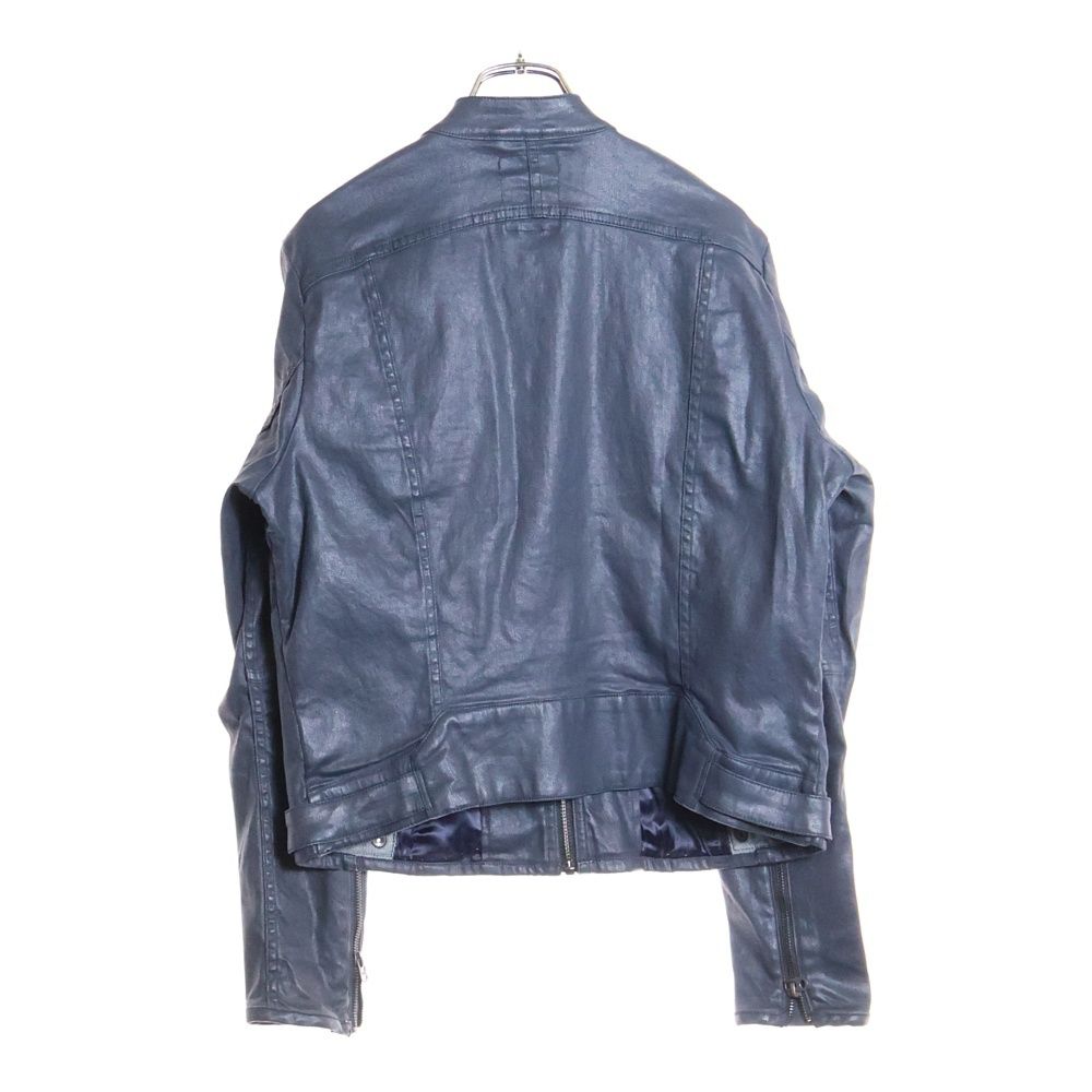 G-STAR RAW (ジースターロウ) 胸ロゴ シングルライダースジャケット 