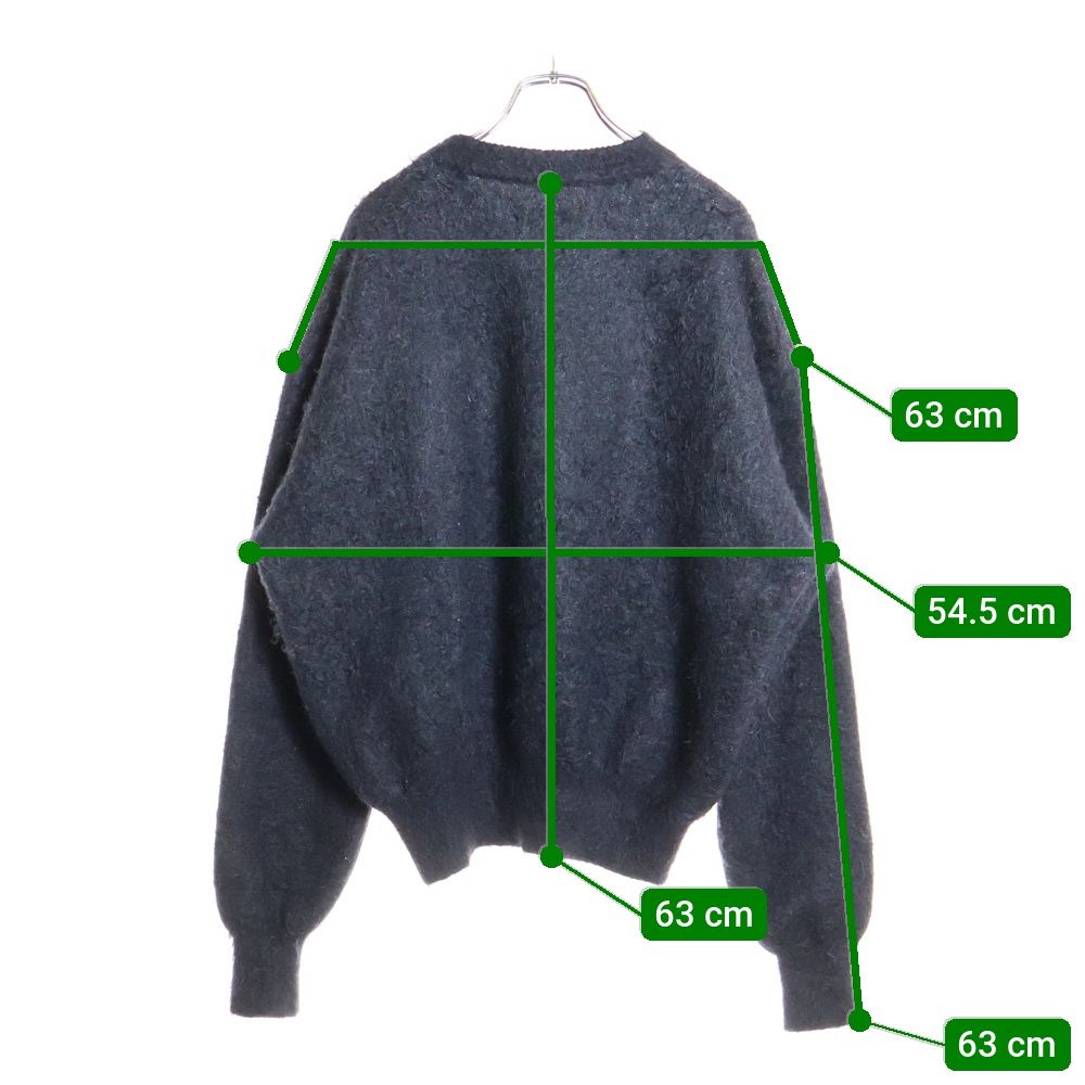 SAINT MICHAEL (セントマイケル) 23AW CREW NECK KNIT フロントロゴ