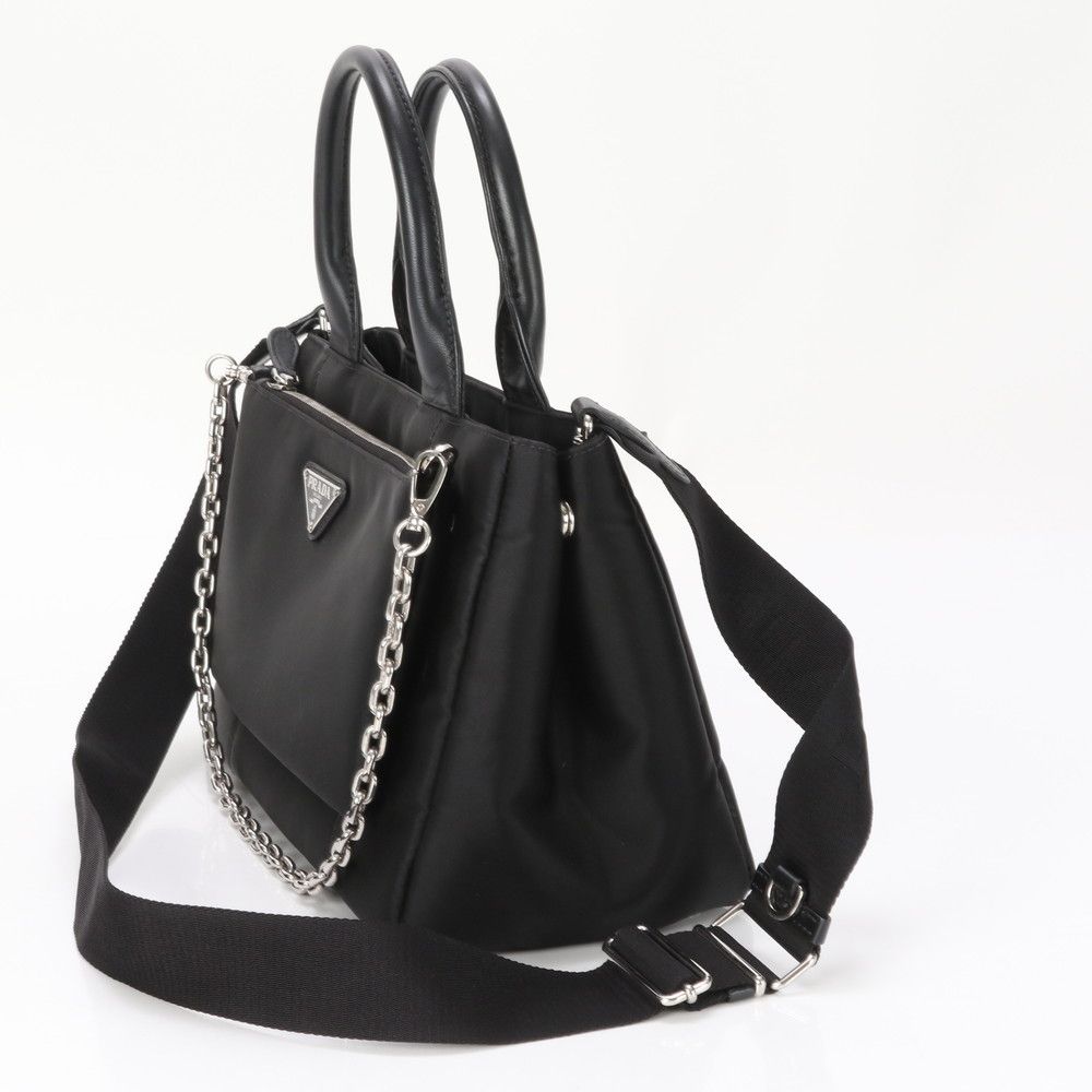 極美品 プラダ ギャランティ付 テスート ナイロン レザー 2WAY