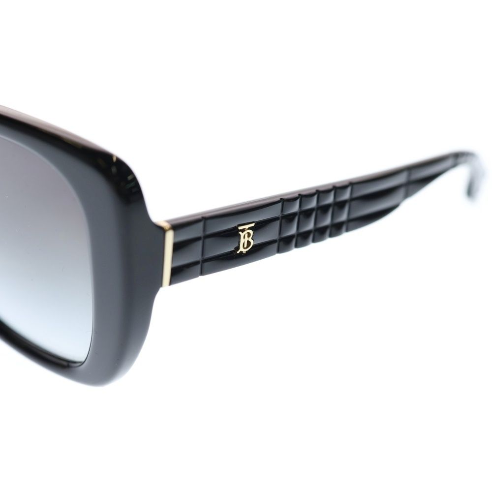 BURBERRY (バーバリー) スクエアサングラス フレームロゴ ゴールド金具