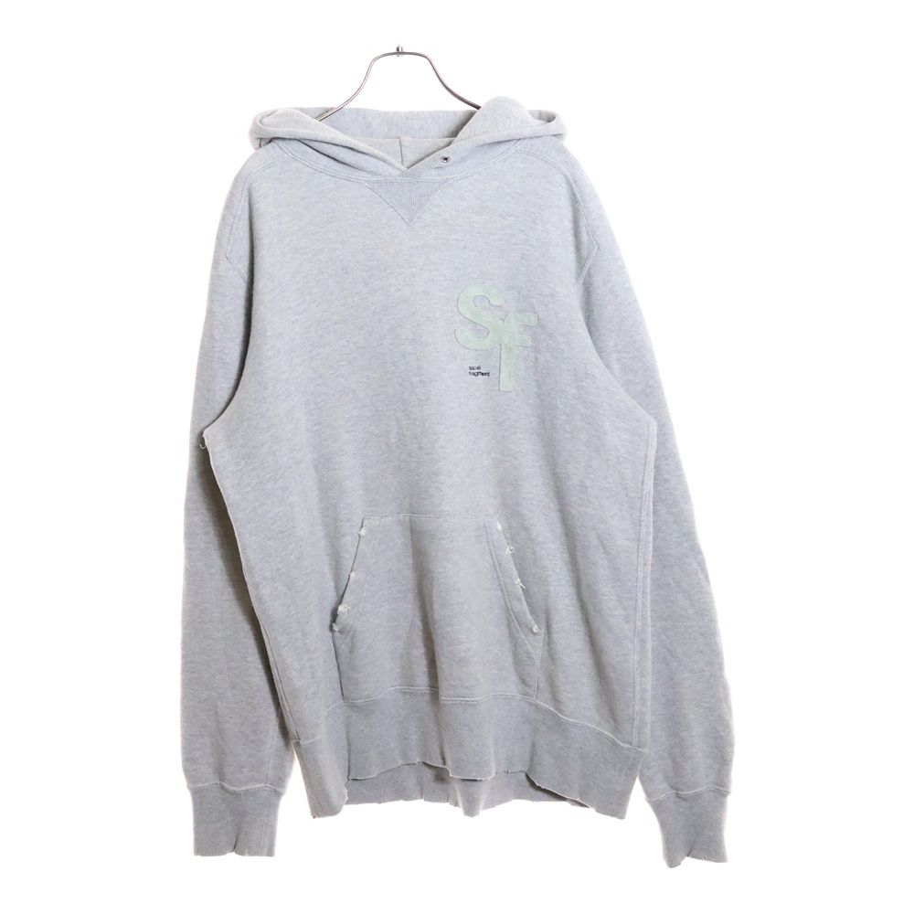Sacai×fragment design コラボ スウェットフーディー グレー Sacai (サカイ) ×Fragment Design Logo Hoodie 21‐0315S ×フラグメント