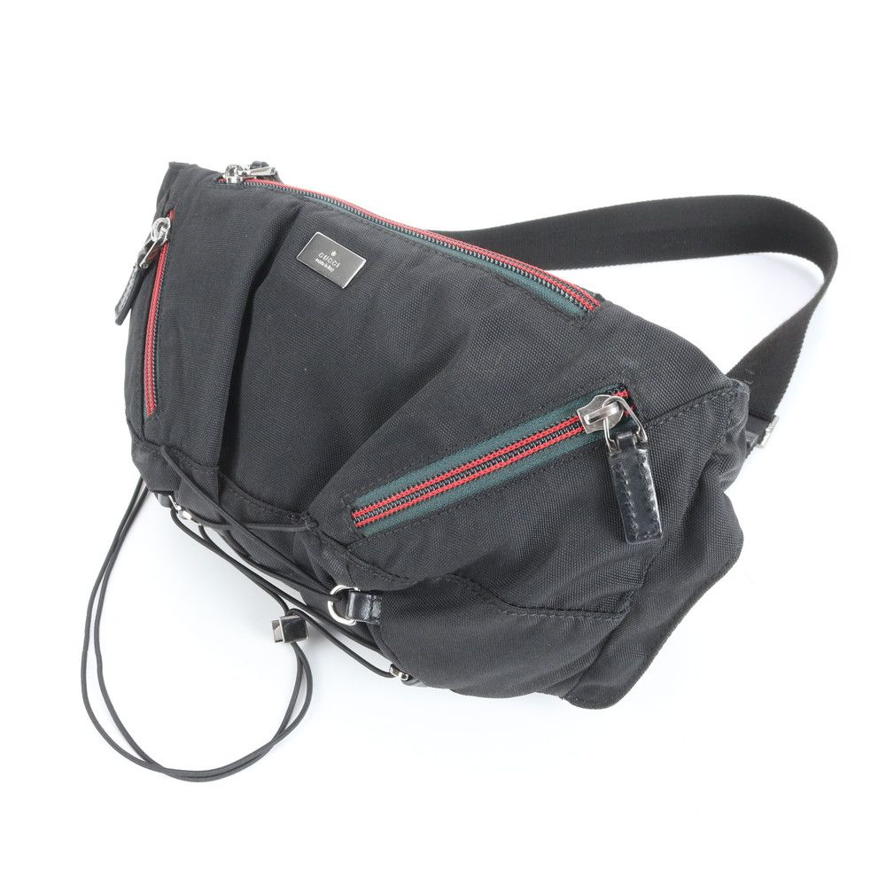 GUCCI シェリーライン　ボディバッグ グッチ(GUCCI)グッチ シェリーライン GGキャンバス ウエストバッグ