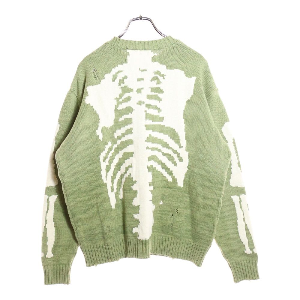 KAPITAL (キャピタル) 5G cotton knit BONE crew sweater バックボーン