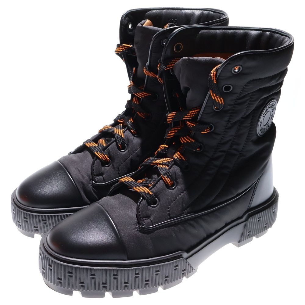 HERMES (エルメス) フレッシュ レザー ナイロン レースアップ