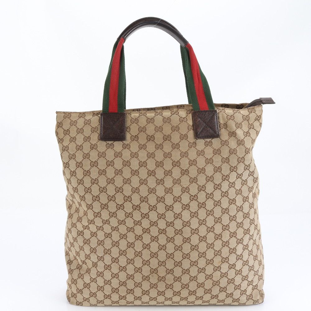美品✨GUCCI ボディバッグ GG キャンバス レザー シェリーライン GUCCI（グッチ） ショルダーバッグ GGキャンバス レザー シェリー