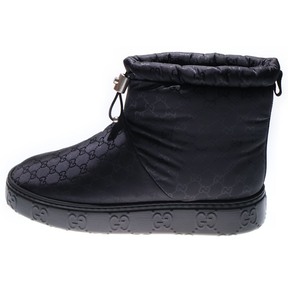 GUCCI (グッチ) GG ナイロンジャガード アンクル ショートブーツ