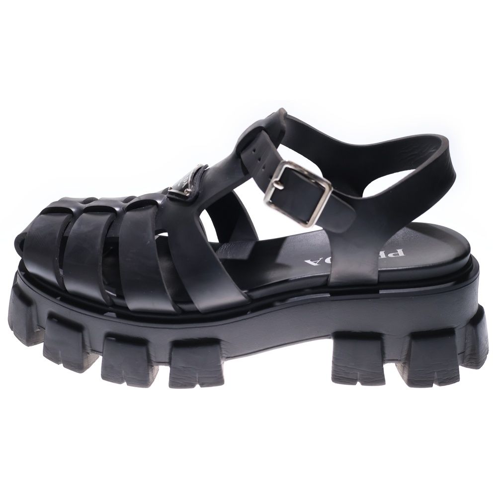 PRADA (プラダ) トライアングルロゴ モノリス フォームラバー サンダル