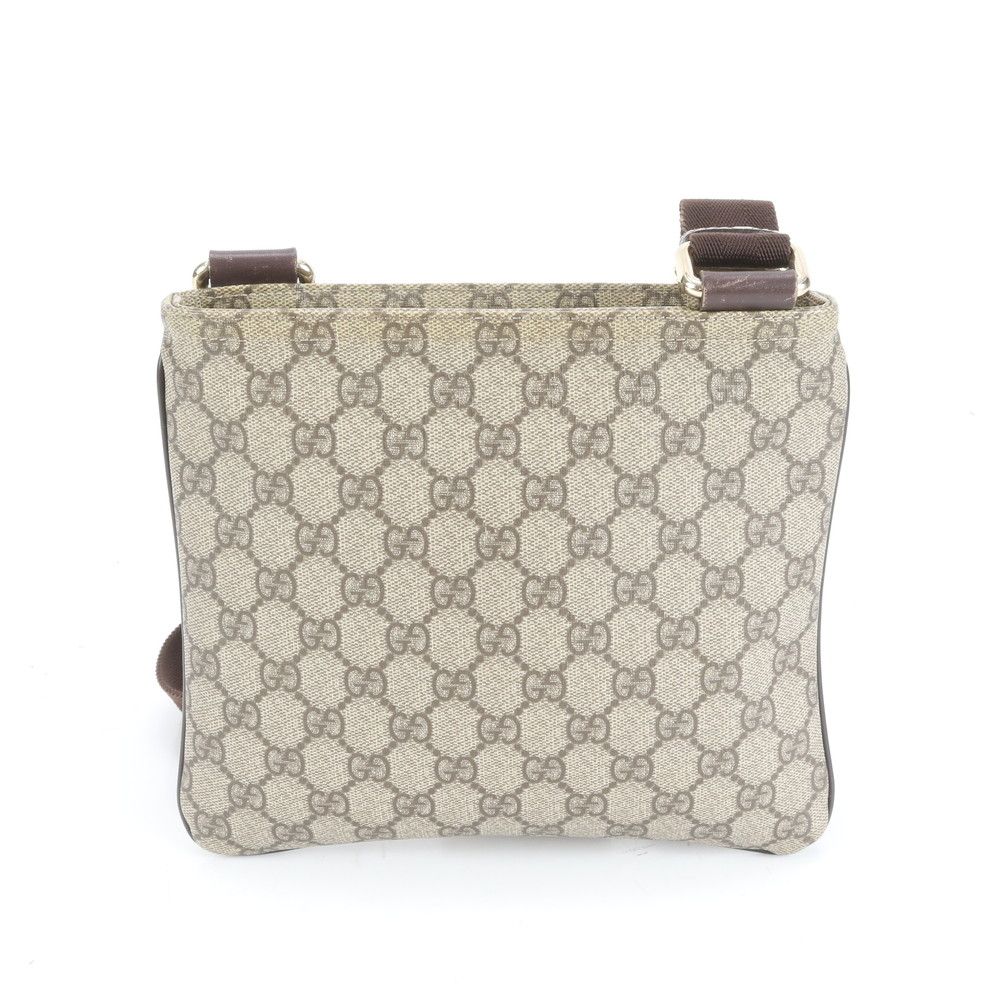 極美品 グッチ GG スプリーム 201538 レザー ショルダーバッグ 斜め