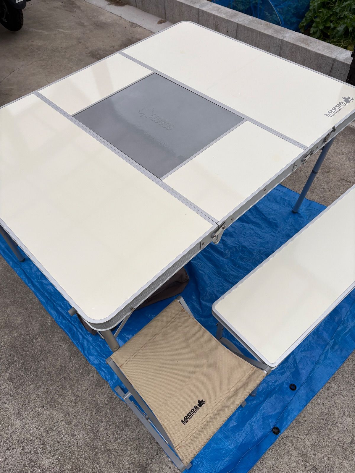 LOGOS テーブルチェアセット 4～6人用 オールインワン収納 - メルカリ