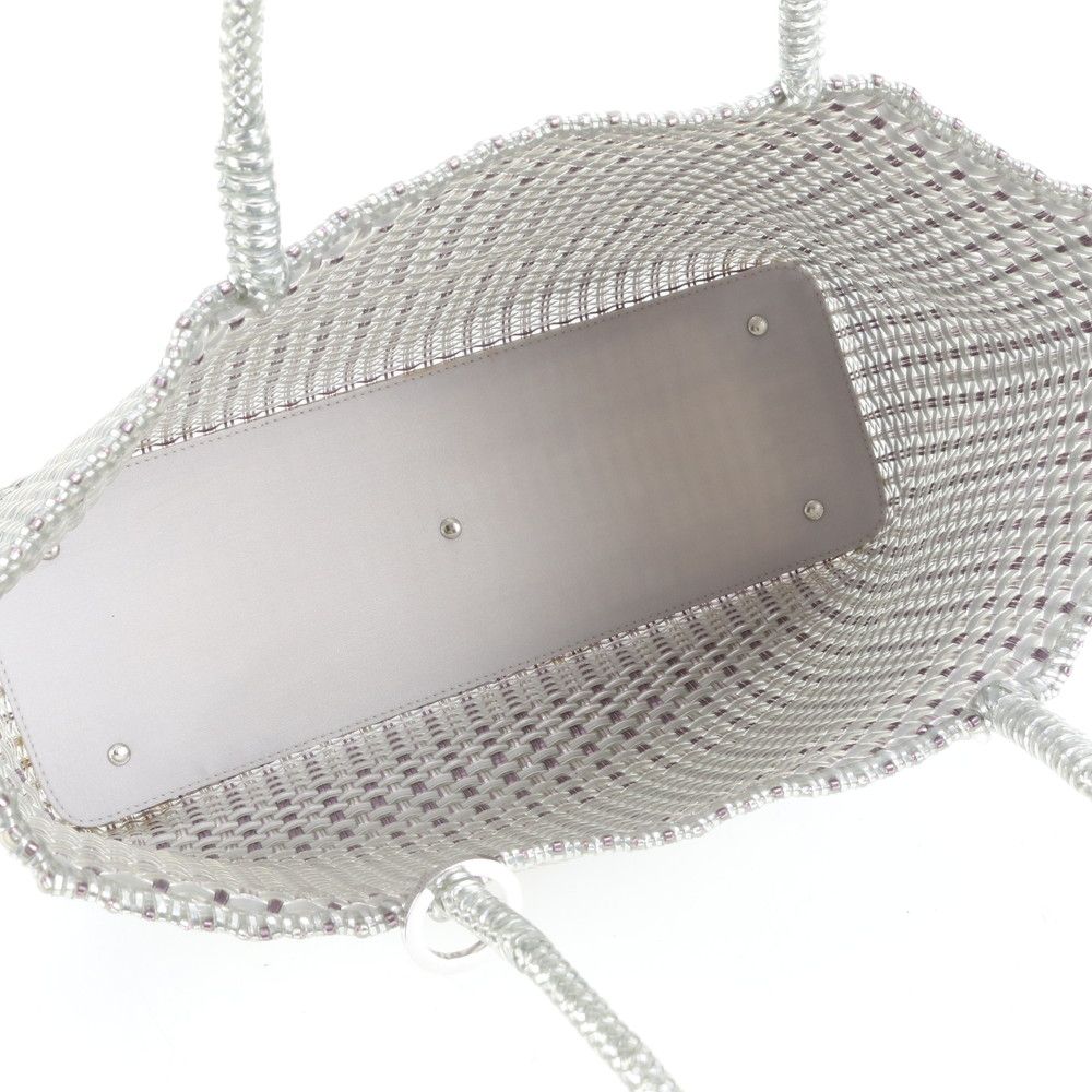 【美品】アンテプリマ ハンドバッグ ショルダーバッグ シルバー 編み込み 美品 アンテプリマ ワイヤー 編み込み トート バッグ 肩掛け