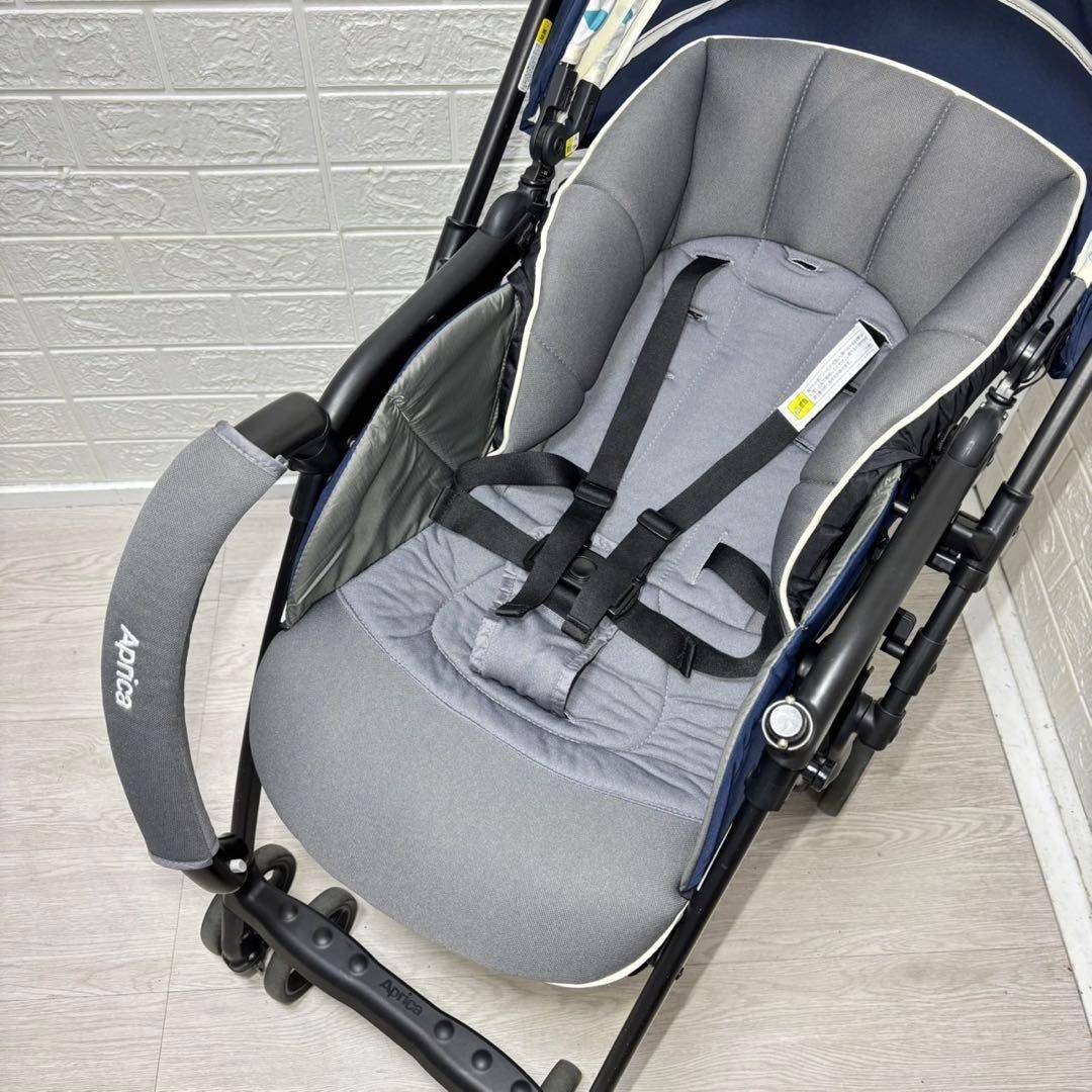 Aprica カルーンエアー ベビーカー グレー 外出・移動用品 美品Aprica
