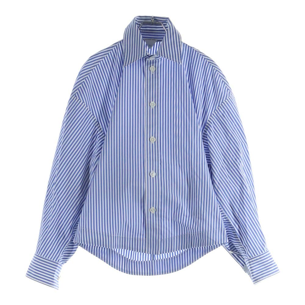bottegavenetaボッテガヴェネタ　オーバーサイズストライプシャツ36 BOTTEGA VENETA (ボッテガヴェネタ) ストライプ コットン 長袖シャツ