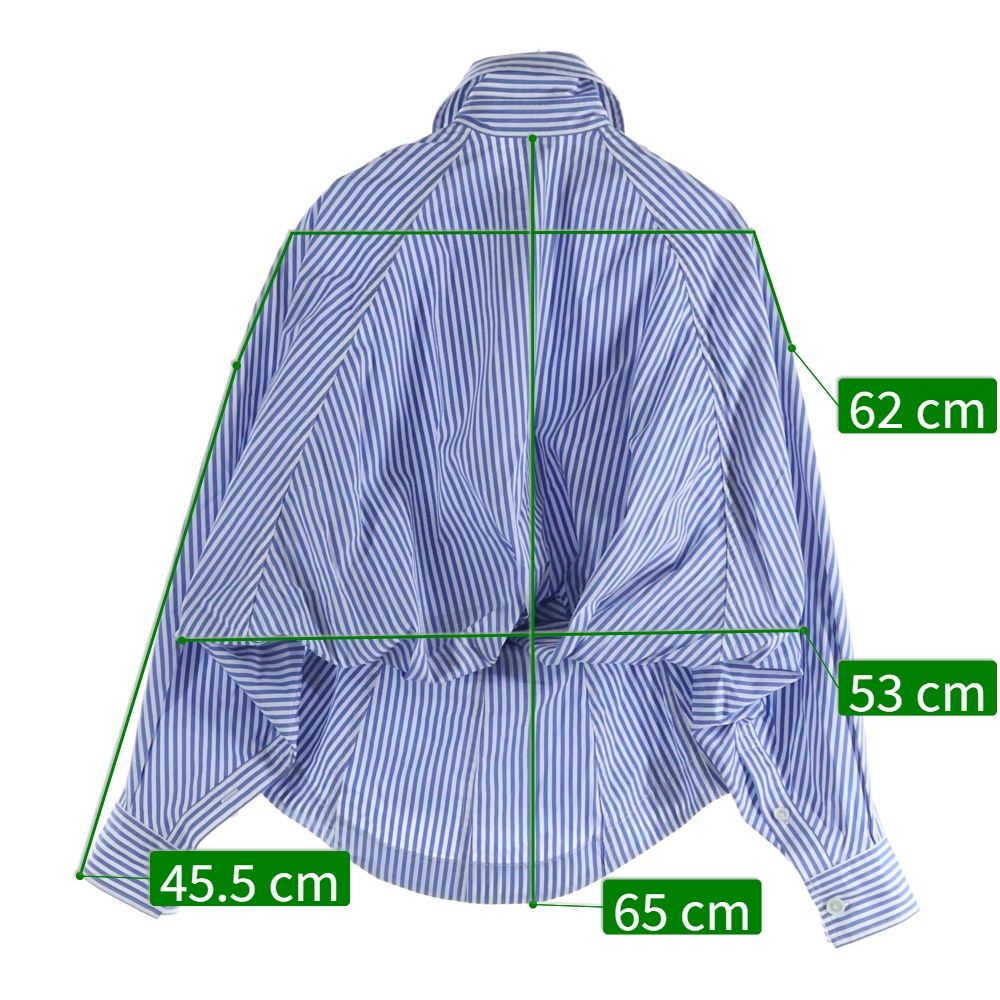 BOTTEGA VENETA (ボッテガヴェネタ) ストライプ コットン 長袖シャツ