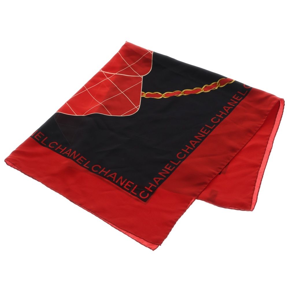 CHANEL (シャネル) 大判 シルク マトラッセ柄 ストール スカーフ