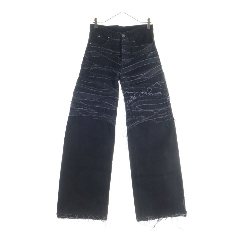 NO BRAND (ノーブランド) PARADOXE CRUDE BAGGY JEANS クルードバギージーンズ 36 ブラック デニム