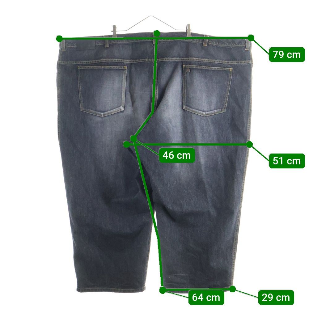 ORIMI (オリミ) OVERLAP BUGGY DENIM PANTS オーバーラップ ウォッシュ