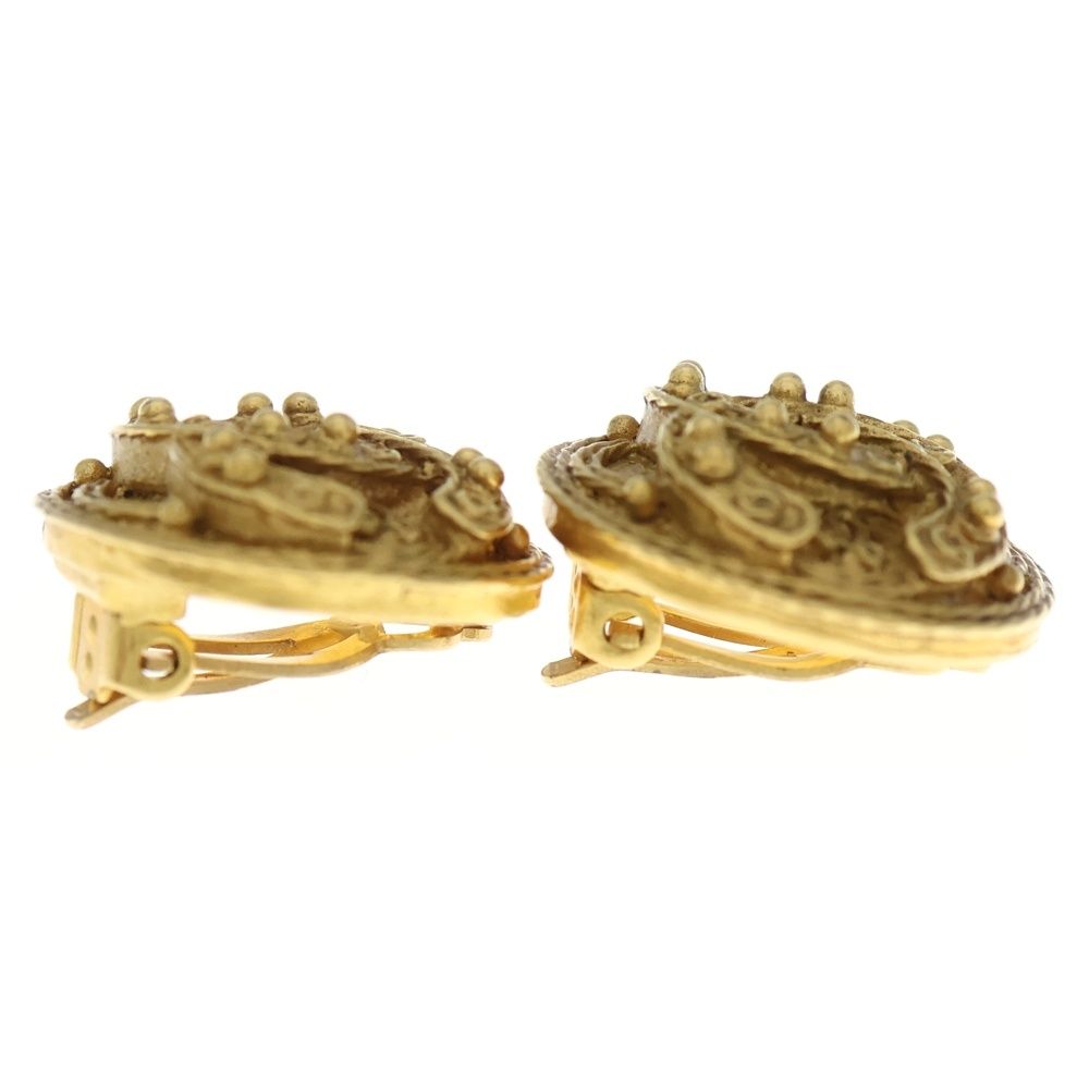 CHANEL (シャネル) ココマーク イヤリング ゴールド GP ラウンド